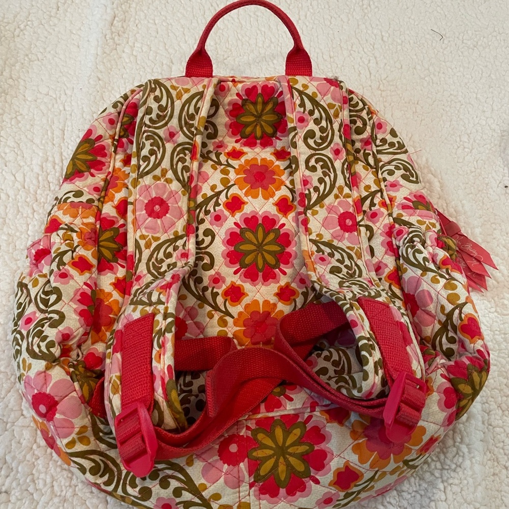 VERA BRADLEY Bundle Folkloric Quilted Campus Backpack + Crossbody | GUC - Picture 4 of 11